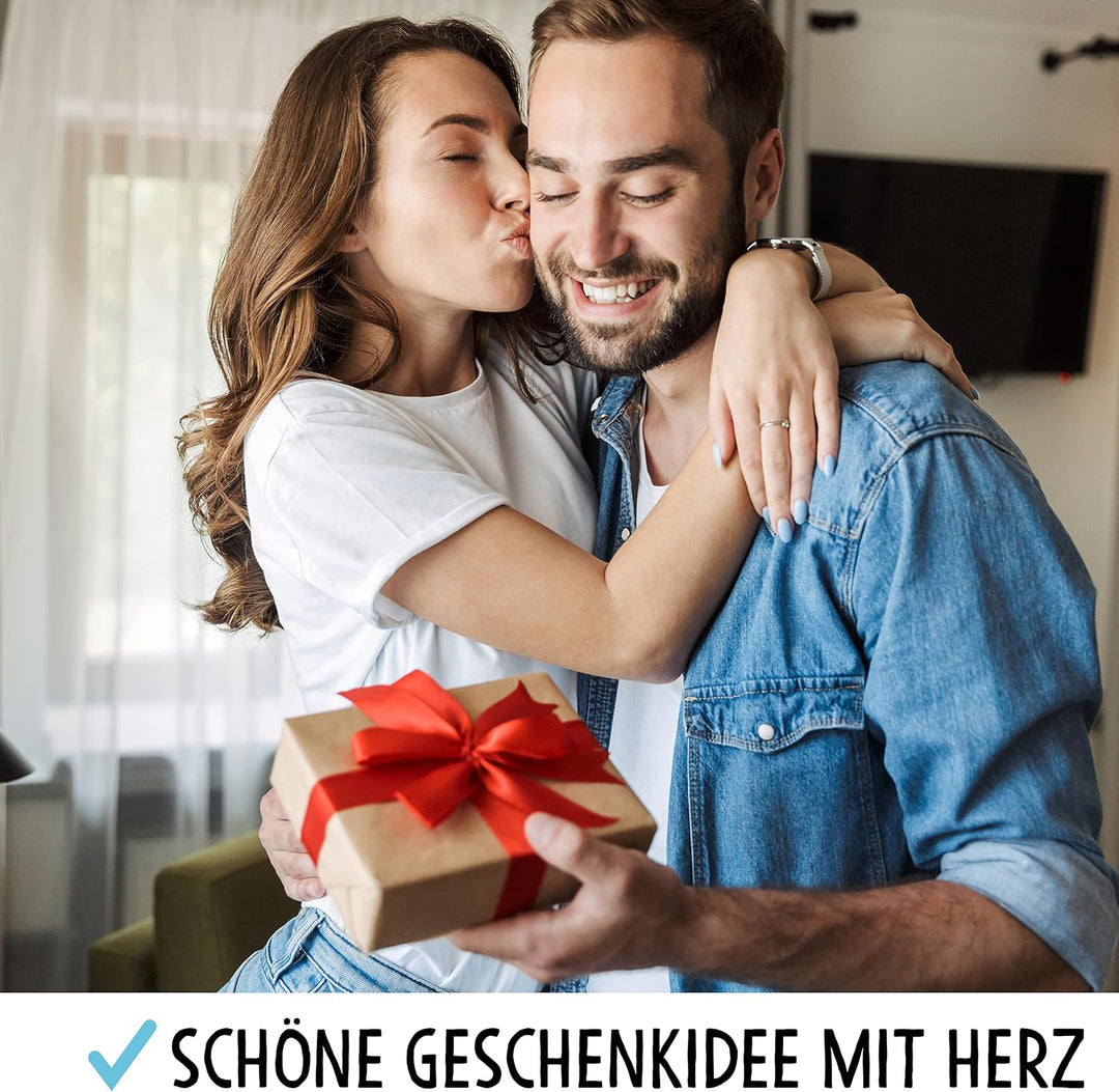 OWLBOOK DU &amp; ICH berühmte Filmpaare Bild im Holz-Rahmen A3 Geschenke Geschenkideen für die Freundin