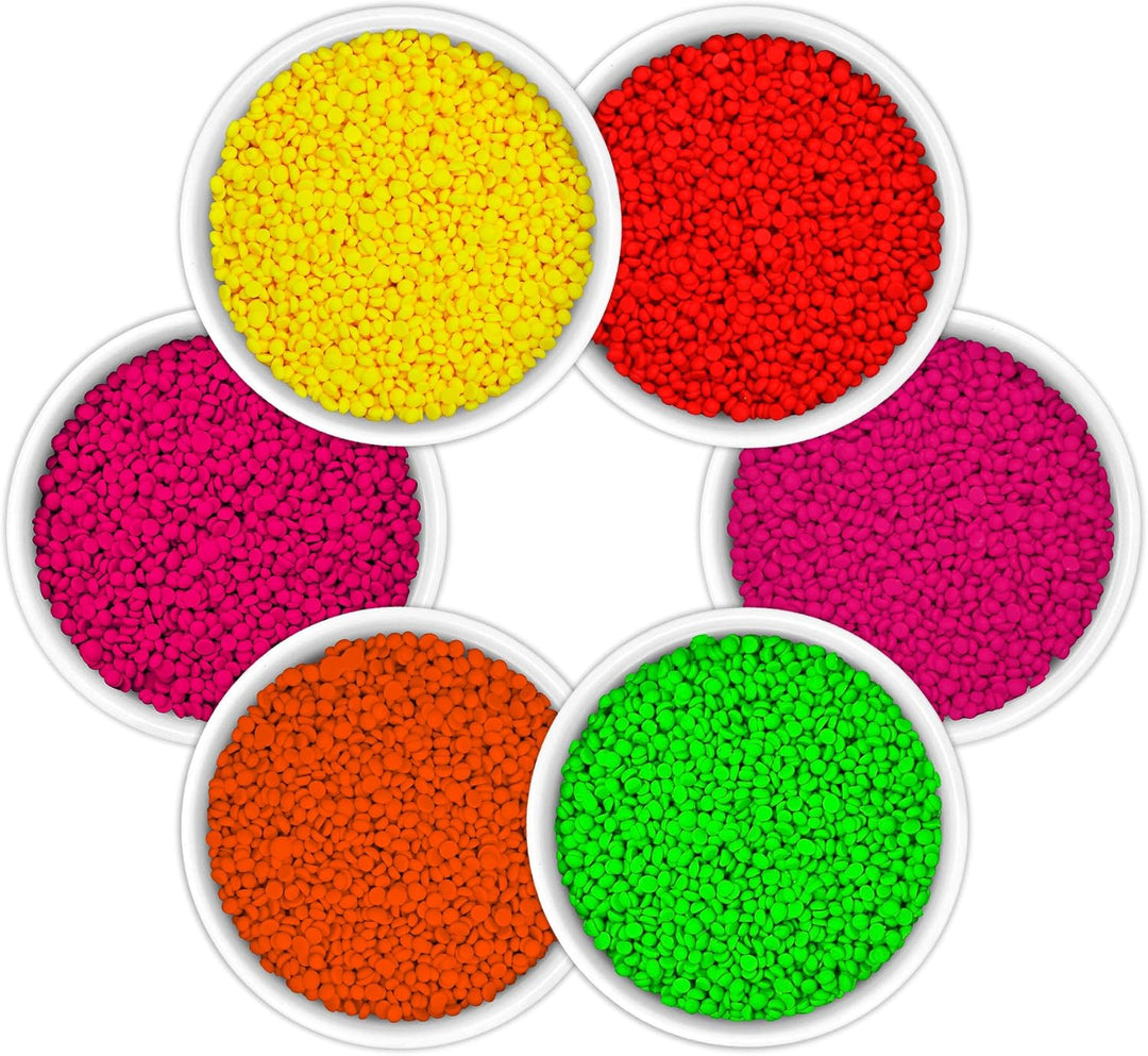 DistrEbution.com 100 g Wachsfarbe/Grundfarbe zum Tauchen, Kerzenfarben Neon Serie, Made in Germany (