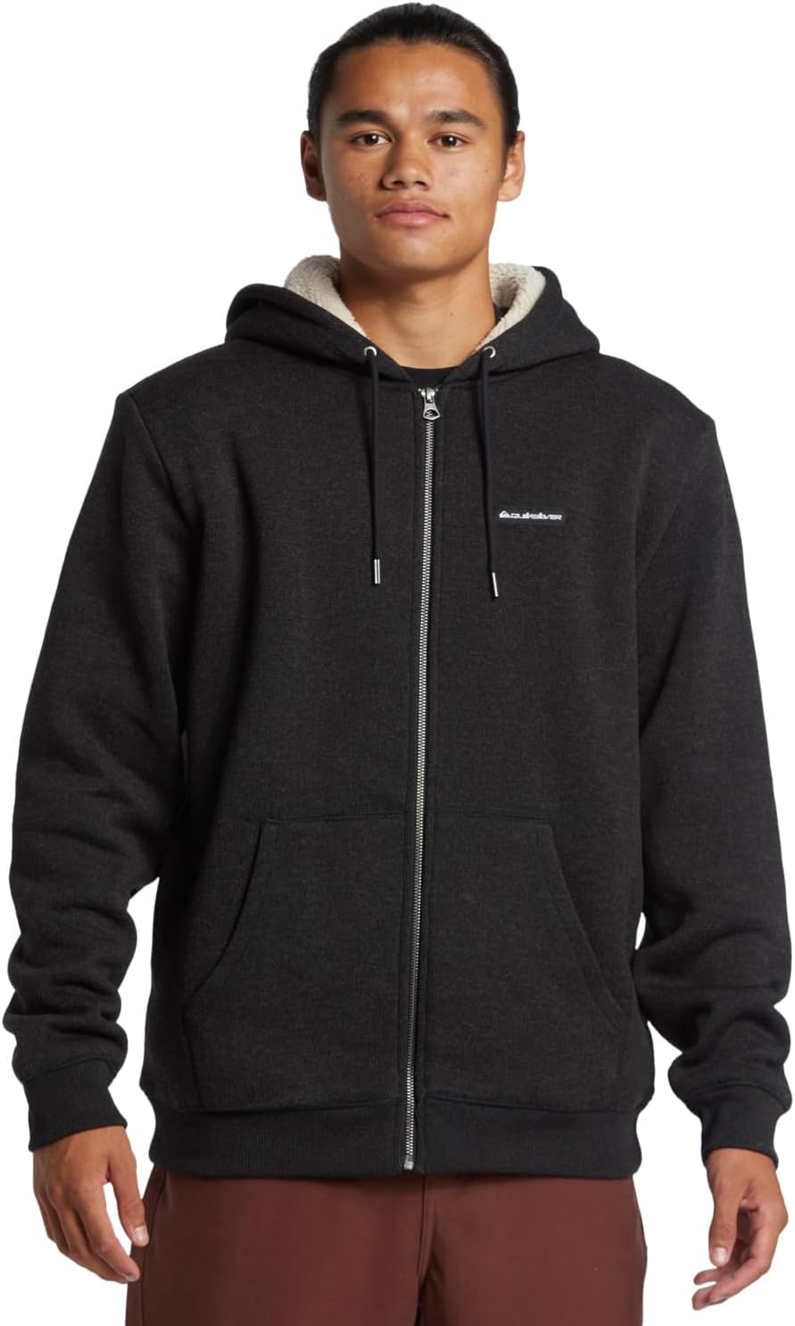 Quiksilver Herren Keller Sherpa Sweatshirt, XXL Black Heather