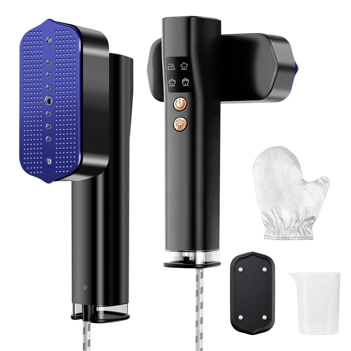 Steamer Dampfglätter 1300W,110-240V Worldwide Voltage 2-in-1 Reisebügeleisen Mini mit 15S Schnellauf