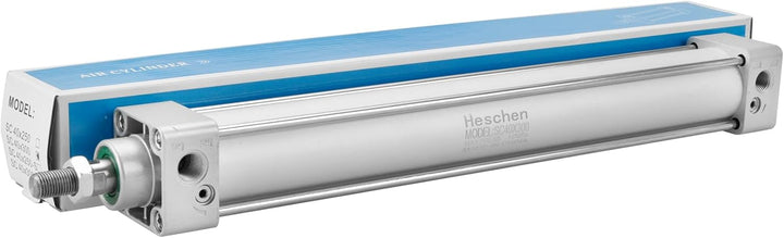 Heschen Pneumatischer Standard-Luftdruckzylinder, SC 40-300, PT1/4 Anschluss, 40mm Bohrung, 300mm Hu