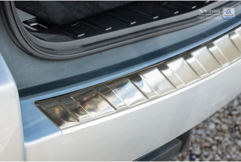 Avisa Edelstahl Heckstossstangenschutz kompatibel mit BMW X3 (E83) Facelift 2006-2010 &