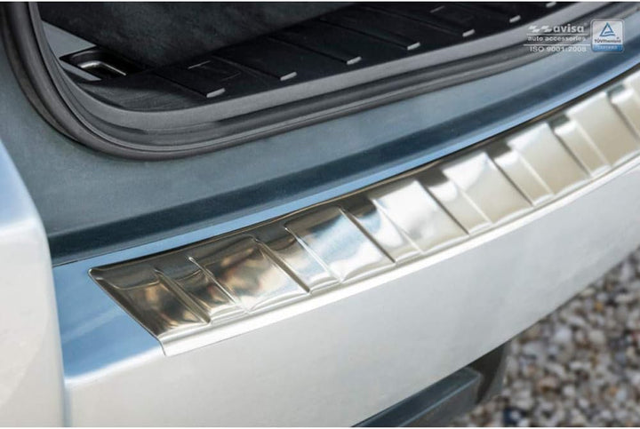 Avisa Edelstahl Heckstossstangenschutz kompatibel mit BMW X3 (E83) Facelift 2006-2010 &
