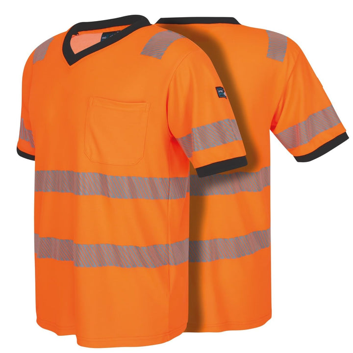 PRO FIT Warnschutz T-Shirt – Atmungsaktiv, Arbeits-Shirt, Allergiker geeignet, Herren, Damen, Reflex