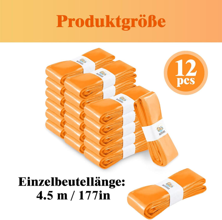 12 Stück Windeleimer Nachfüllkassetten, 4.5M NachfüLlfolie Nachfüllbeutel Windeleimer,Geruchsdichte