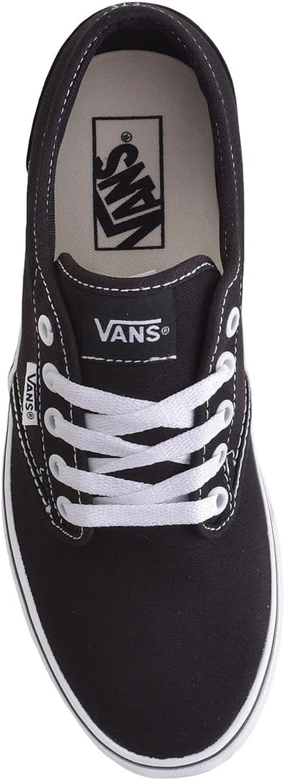 Vans Damen Atwood Low-Top 36.5 EU Schwarz Canvas Blk Wht 187, 36.5 EU Schwarz Canvas Blk Wht 187