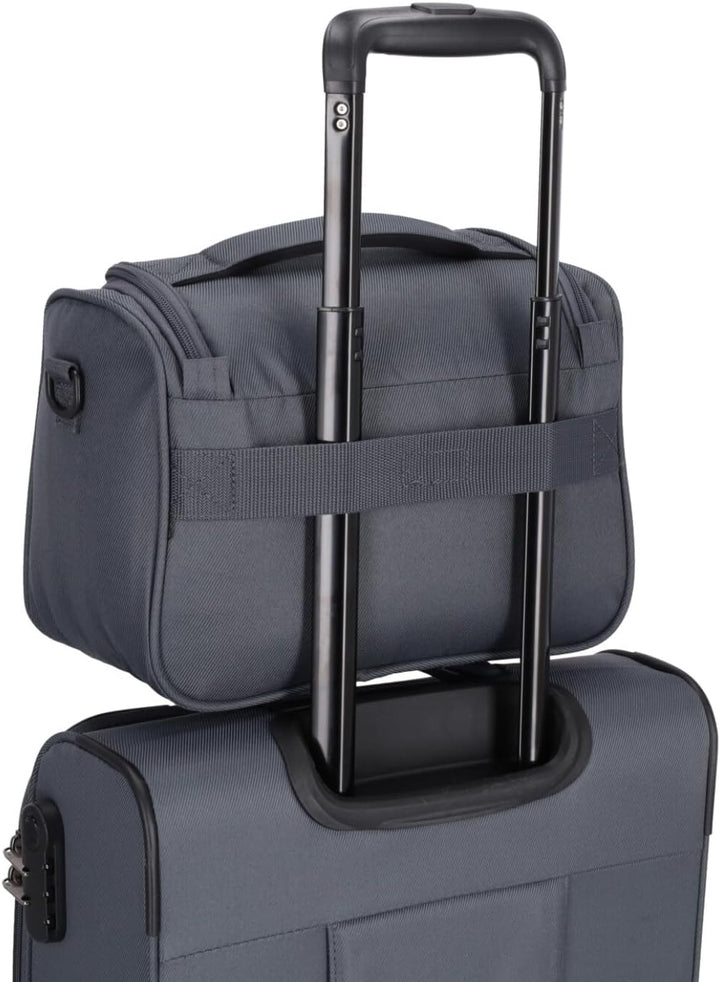 Kosmetikkoffer MEDON Beautycase | praktische Kulturtasche mit abnehmbarem Schultergurt | DREI Steckf