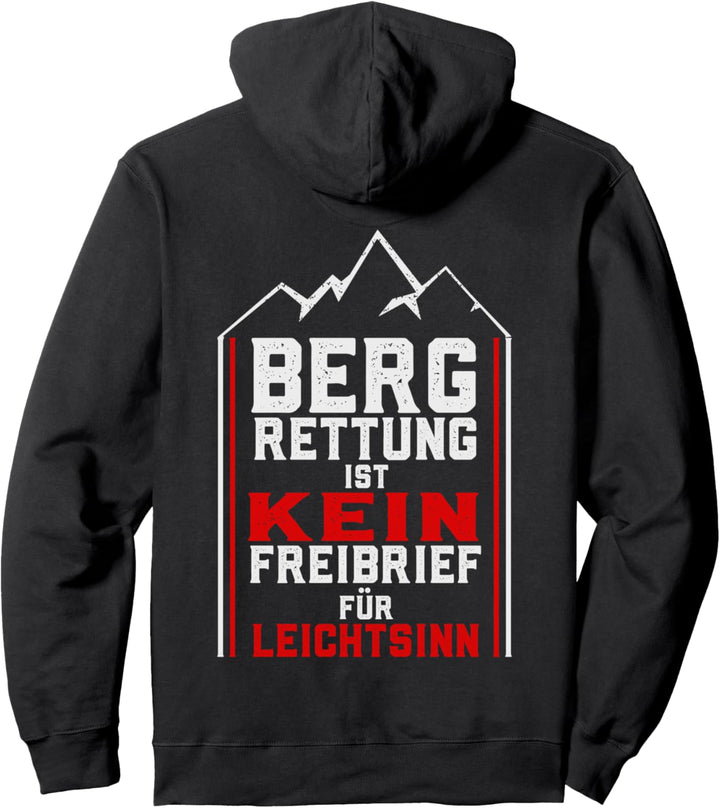 Bergrettung Bergretter Bergwanderer Bergwandern Bergsteiger Pullover Hoodie