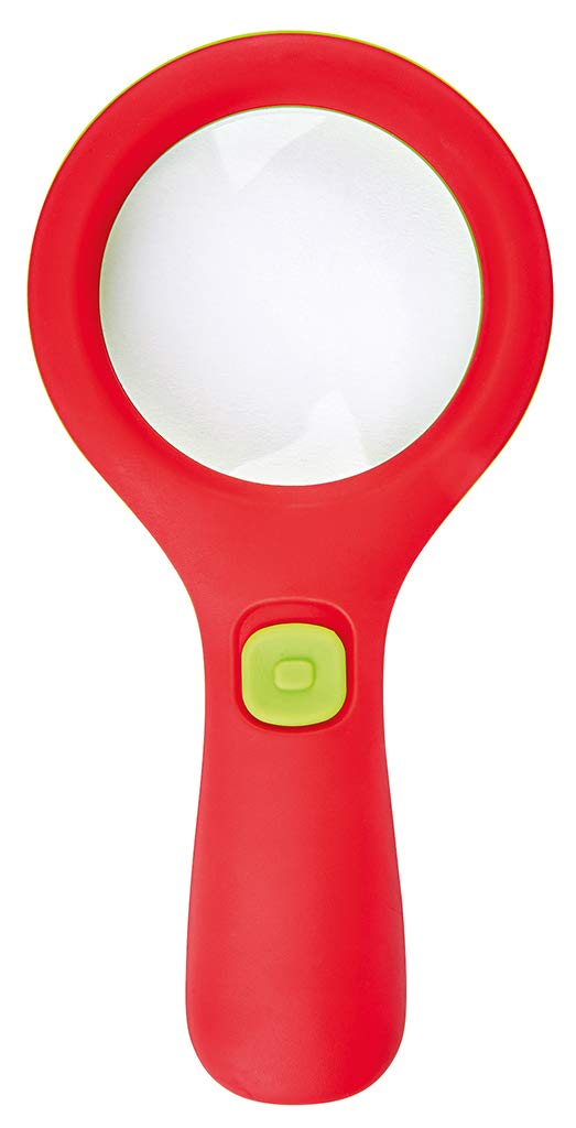 moses. Krabbelkäfer Lichtlupe, Lupe mit Licht für Kinder ab 3 Jahren, Mit 3 LEDs ['Rot'] klein, [&ap