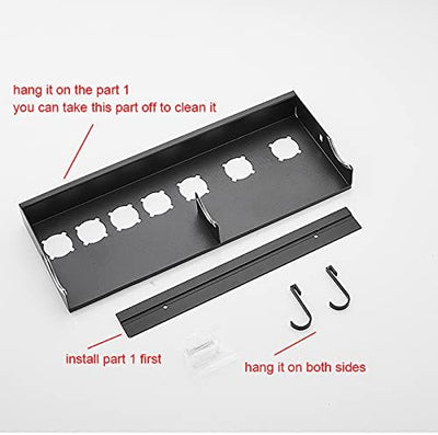 Hosoncovy Aluminiumlegierung Wandhalterung Rack Wandaufbewahrung Organizer Wandständer Halter für Dy