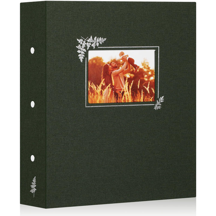 Lanpn Fotoalbum 11,5x15 11x15 600 Taschen, Grosses Leinen Einstecken Einsteckalbum für Vertikale und