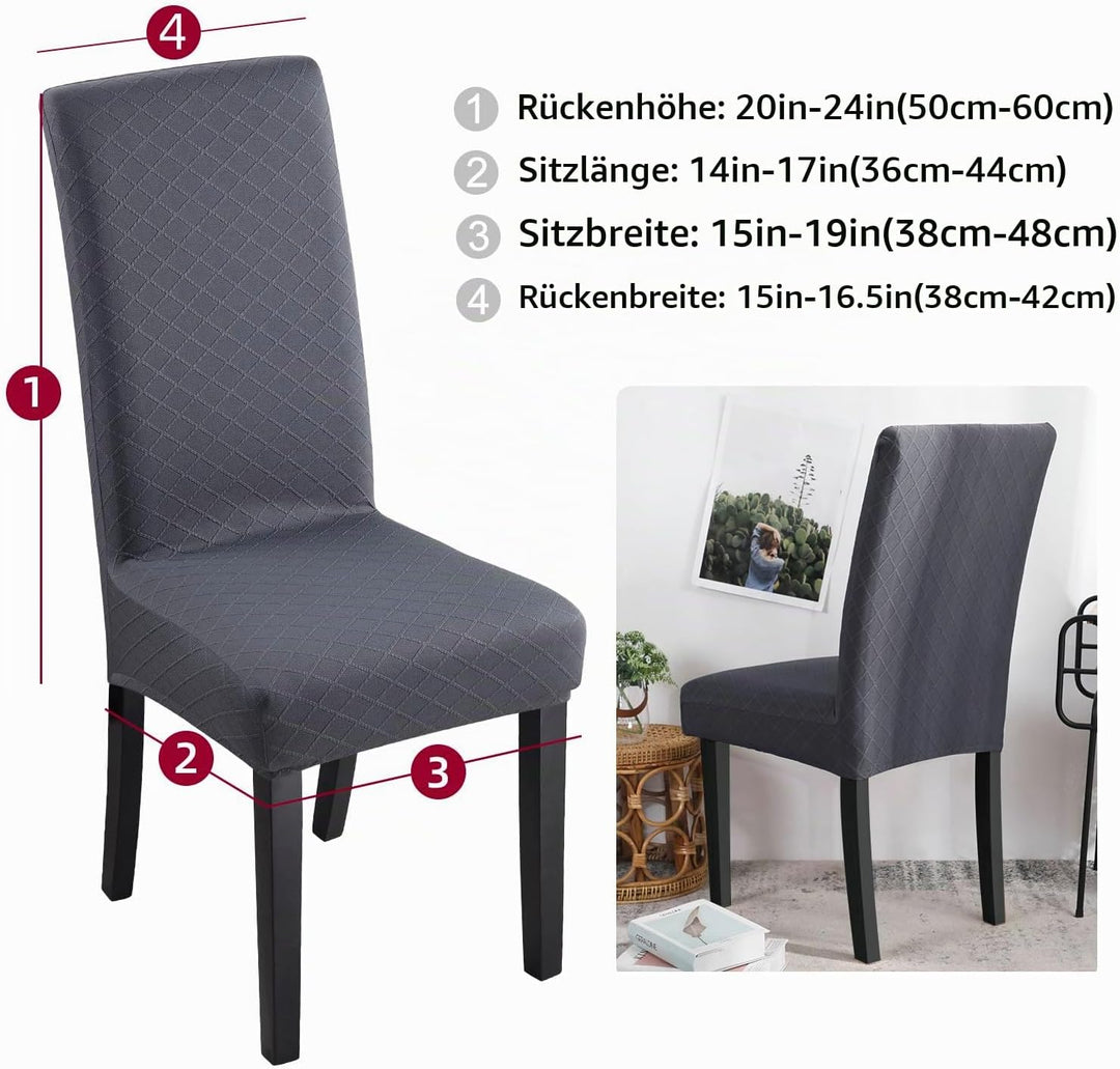 Fuloon Stuhlhussen wasserdichte, Stretch Stuhlbezug Moderne Stuhlüberzug Elastische Abnehmbar Waschb