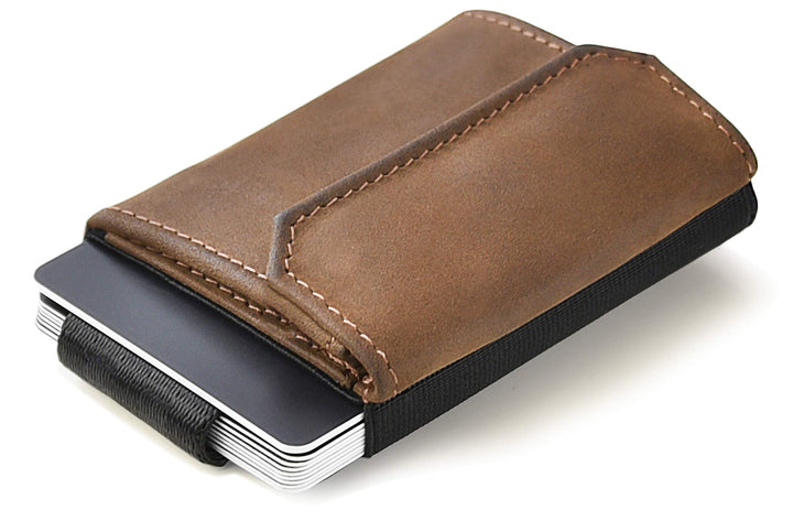 Jaimie Jacobs Minimalist Wallet Nano Boy Pocket Mini Geldbörse aus Textil mit Zugband schmaler Karte
