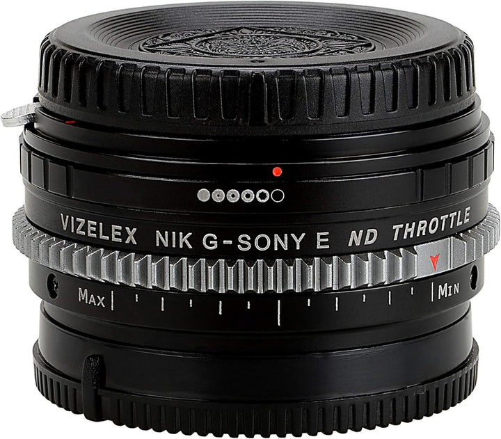 Vizelex CINE ND Throttle Lens Adapter Compatible with Nikon F-Mount G-Type Lenses on Sony E-Mount Ca