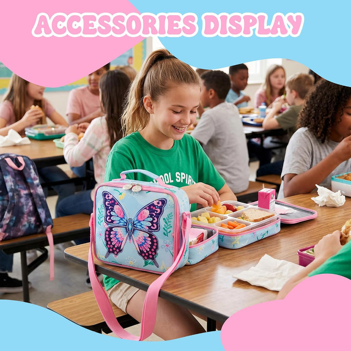 HTgroce Schulrucksack Mädchen Teenager Schultasche Schulranzen Set Rucksack für Mädchen Schule Freiz
