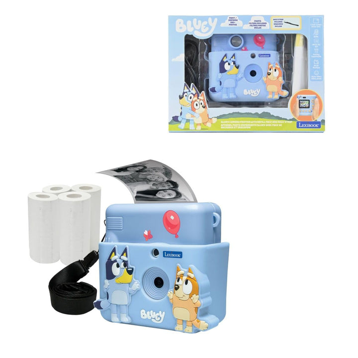 Lexibook, Starcam® Print, Kameraset mit Sofortdrucker, SD-Karte, 4 Papierrollen, Handschlaufe, 3D Bl