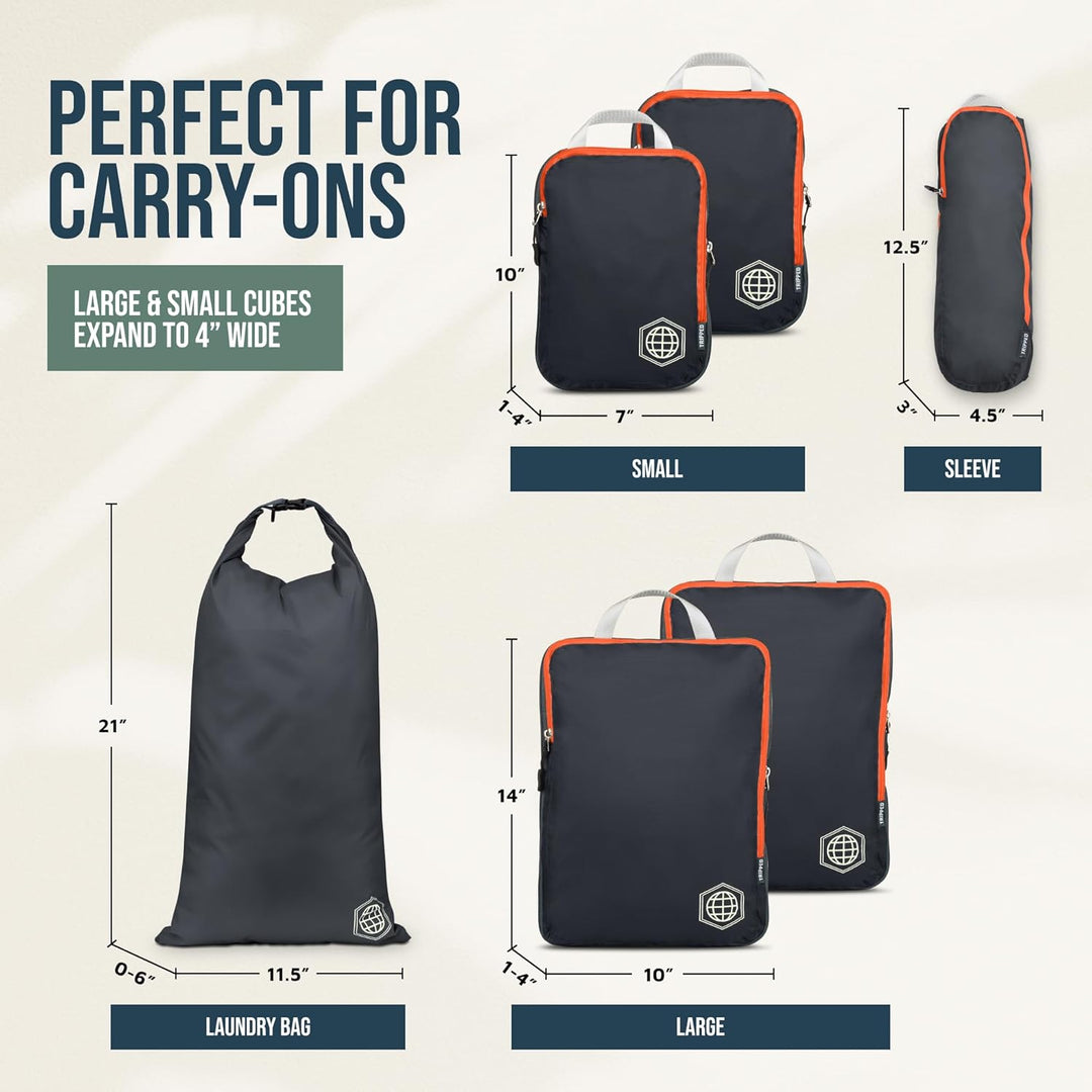 Kompressions-Packtaschen für carryon travel-lightweight stolperten mit Koffer Organizer-Taschen mit