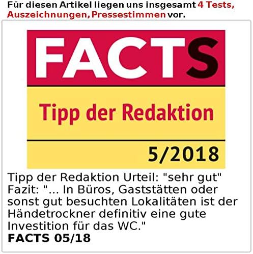 Sichler Haushaltsgeräte Hand-Trocknergeräte: 2er-Set vollautomatischer Profi-Händetrockner mit LED-B