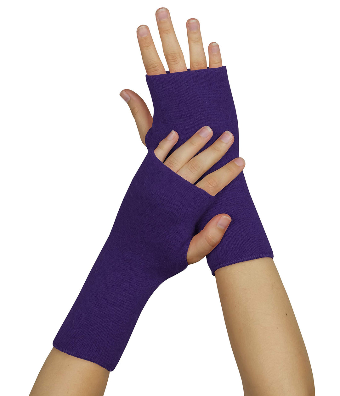 wobera ANGORA Pulswärmer oder Stulpen mit Daumenloch 1 Lavendel, 1 Lavendel