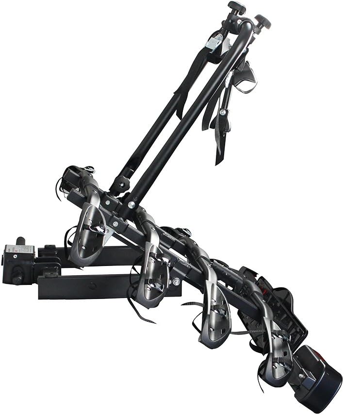 Bullwing SR8 Fahrradträger für 4 Fahrräder auf Auto Anhängerkupplung Heckträger Radträger abklappbar
