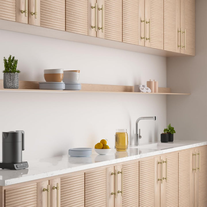 FURNIWARE 10 Stück Möbelgriff, 128mm Bohrlochabstand Möbelgriffe Schrankgriffe Küche Kabinett Griff