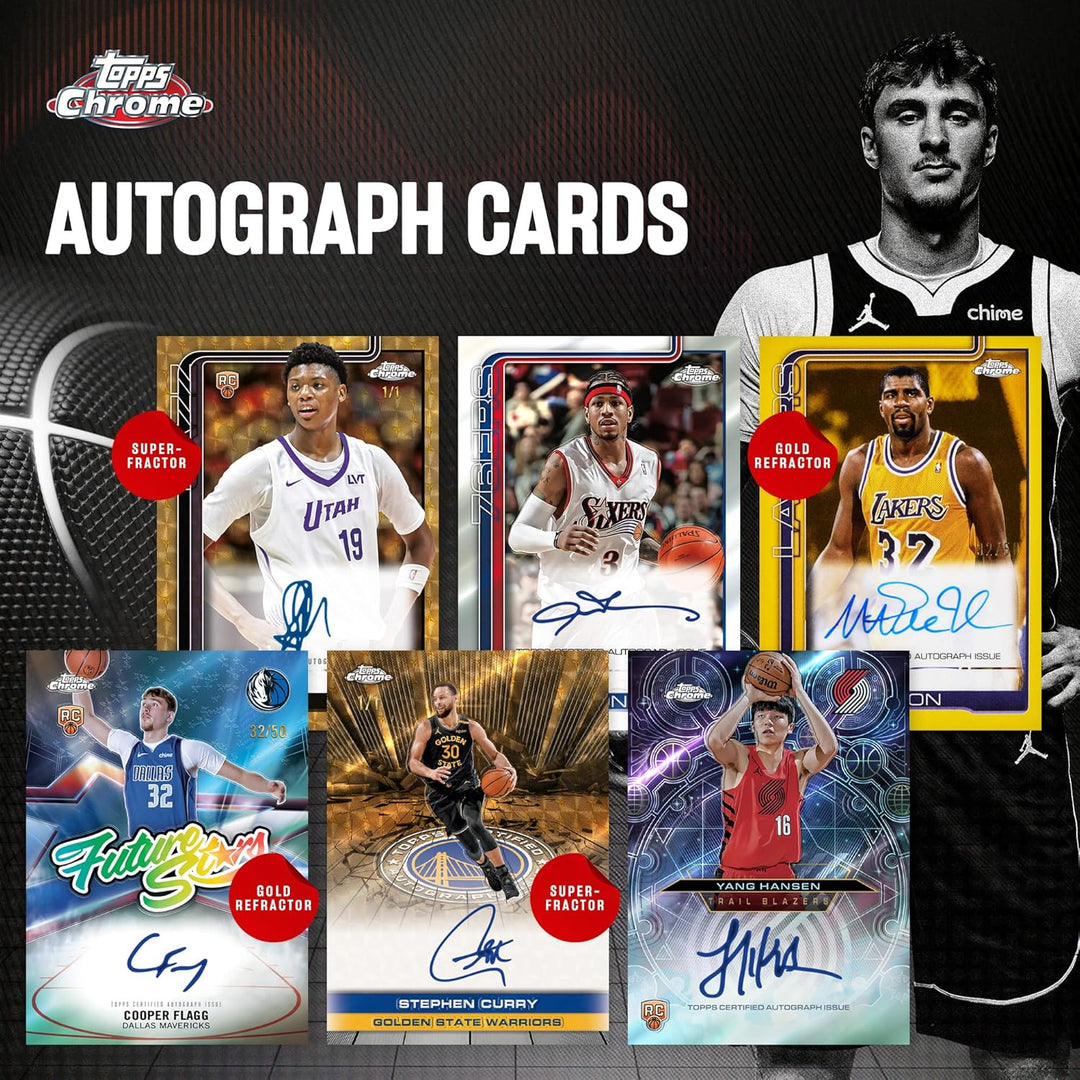 Topps 2025-26 Chrom-Basketball, werksseitig versiegelt, Vorteilsbox, Vorteilsbox