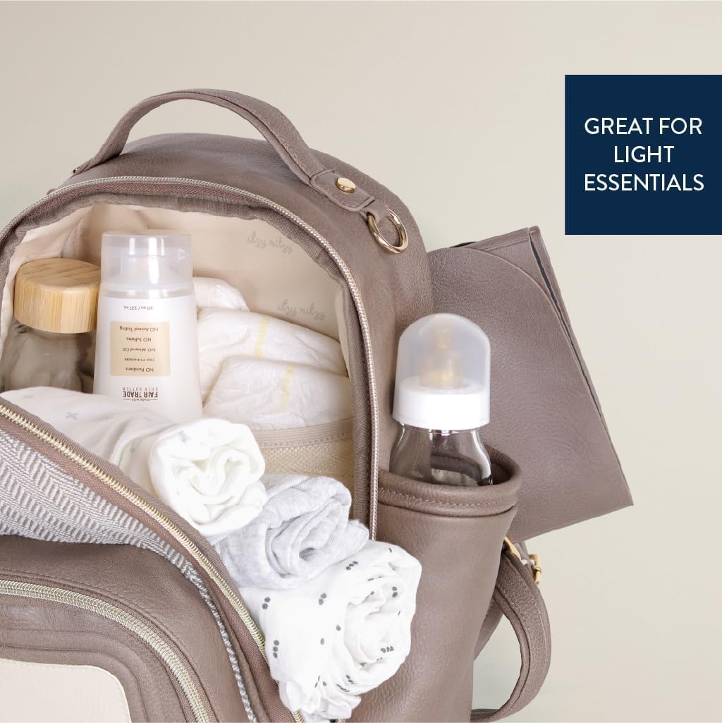 Itzy Ritzy Unisex Baby Mini Wickeltasche, Vanilla Latte-Plus Vanilla Latte - Plus, Vanilla Latte - P