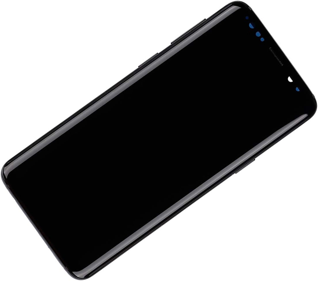 SWARK AM-OLED Kompatibel mit Samsung Galaxy S9 SM-G960 (Schwarz mit Rahmen) LCD Touch Screen Replace