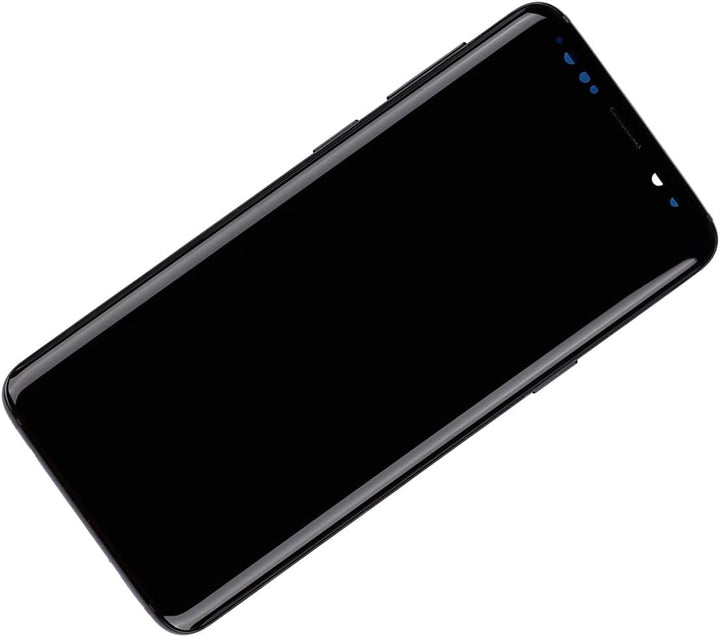 SWARK AM-OLED Kompatibel mit Samsung Galaxy S9 SM-G960 (Schwarz mit Rahmen) LCD Touch Screen Replace