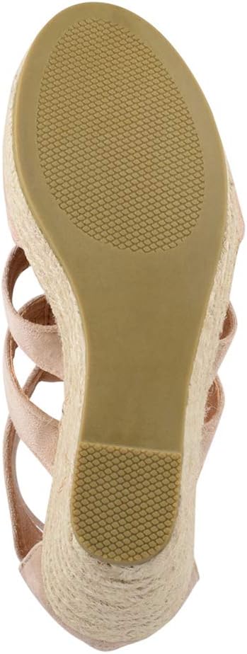 Elara Damen Sandalette Keilabsatz Plateau Chunkyrayan 36 EU Beige, 36 EU Beige
