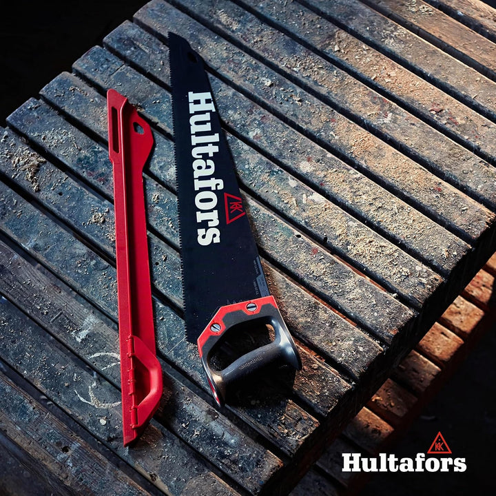 Handsäge 550mm von Hultafors I 7 Zähne pro Zoll I Säge für Holz &amp; Laminat I 45° &amp; 90° Markierung I M