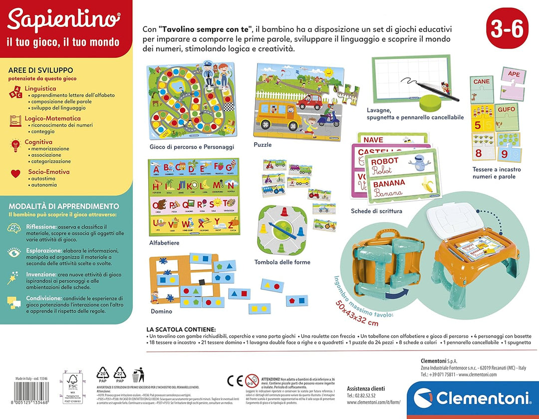 Clementoni 13346 - Brettspiel für Jungen, Mädchen, Italien, Italien