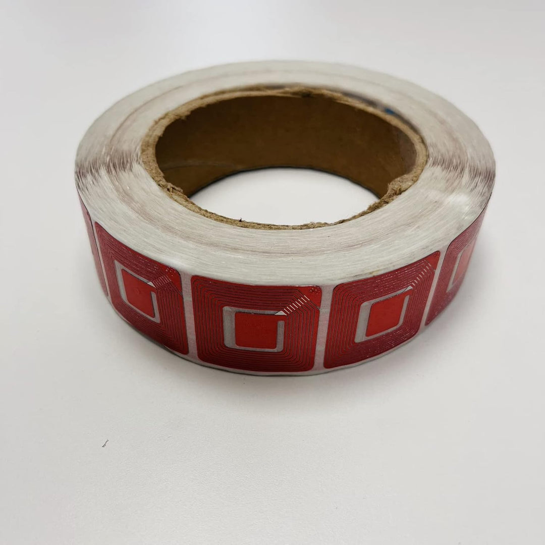 RF-Klebeetiketten 30x30 mm, Rollenetiketten 1000 o 2000 Stück, Anti-Diebstahl-Etiketten Ideal für Ge
