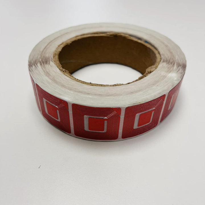 RF-Klebeetiketten 30x30 mm, Rollenetiketten 1000 o 2000 Stück, Anti-Diebstahl-Etiketten Ideal für Ge