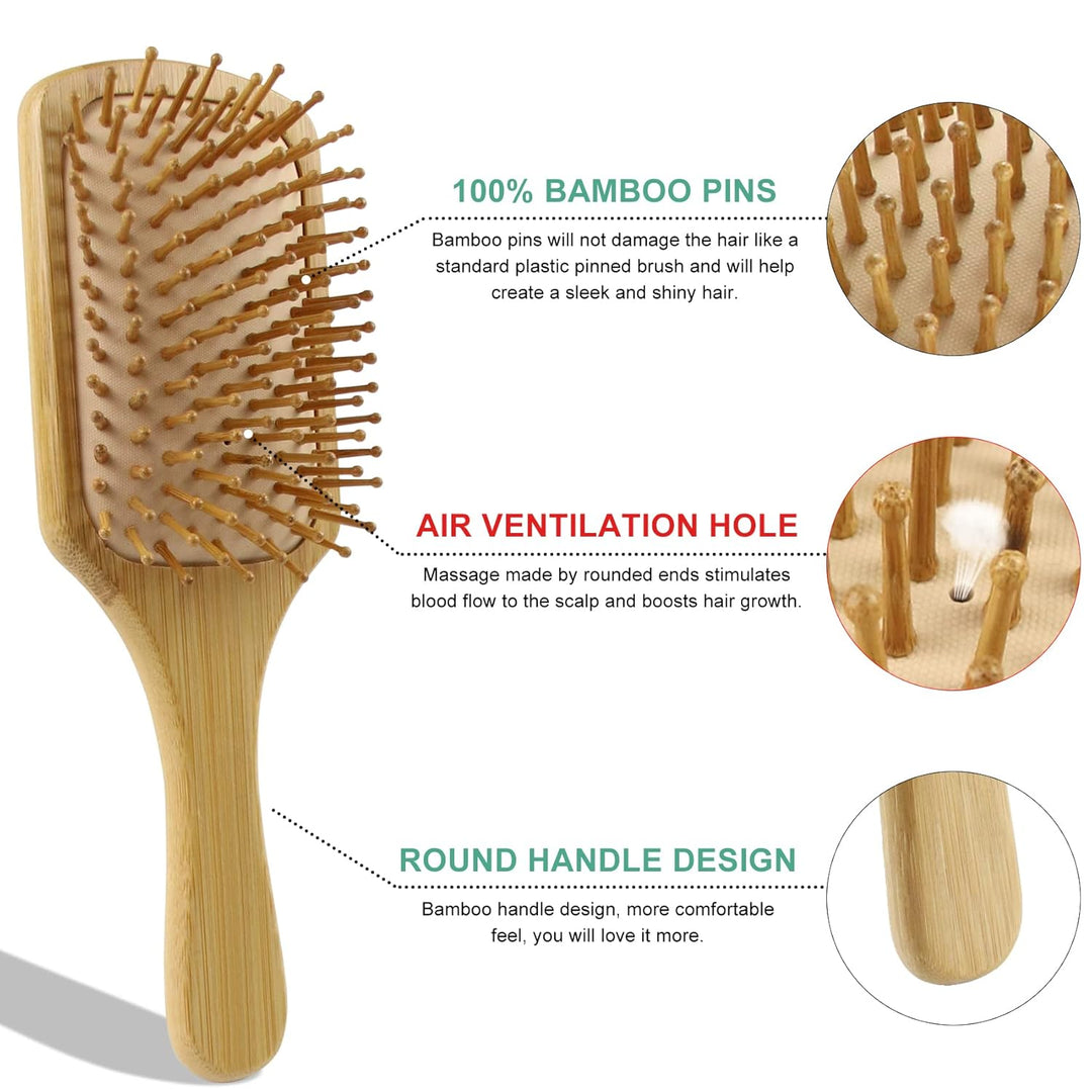 Haarbürsten Set, Haarkamm für Frauen und Entwirrungsbürste, ideal für nasses oder trockenes Haar, ge
