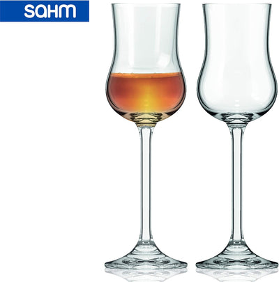 Sahm Grappagläser 6er Set - 85 ml Grappa Gläser - Spülmaschinengeeignet - Langlebige Grappagläser mi