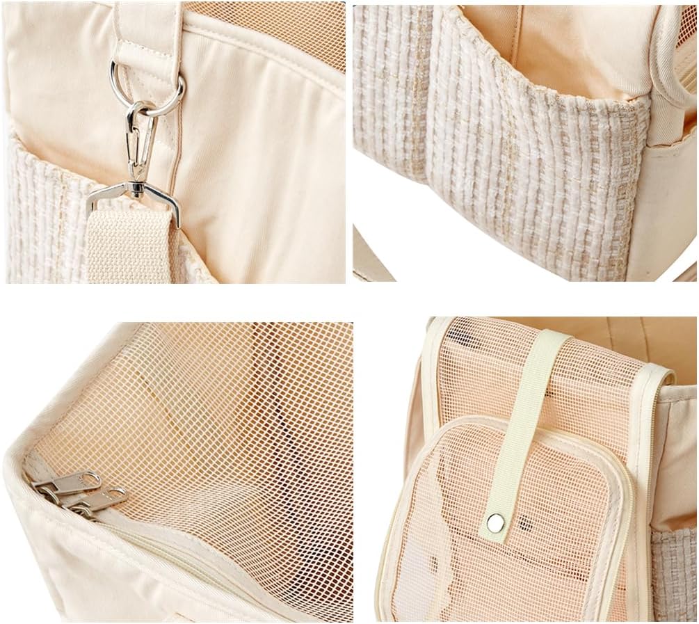 Grosse Tragetasche für Hunde und Katzen bis 5 kg – Hundetasche Öffnung Oben, atmungsaktiv, tragbar,