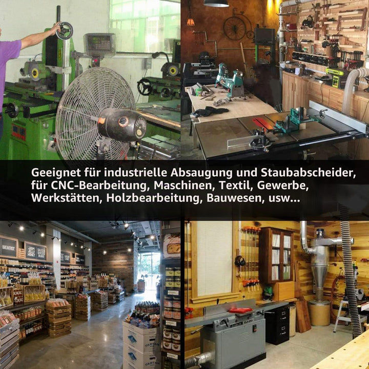 ImnBest Zyklonabscheider zyklon staubsauger Abscheider Staubabscheider Filter mit 8 Adapter für Schl
