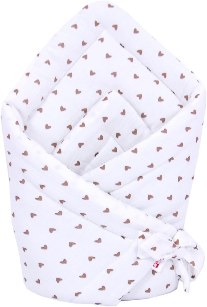 Babylux Einschlagdecke Musselin BABYHÖRNCHEN 75 x 75 cm cm Baby Neugeborene Erstaussttatung Umschlag