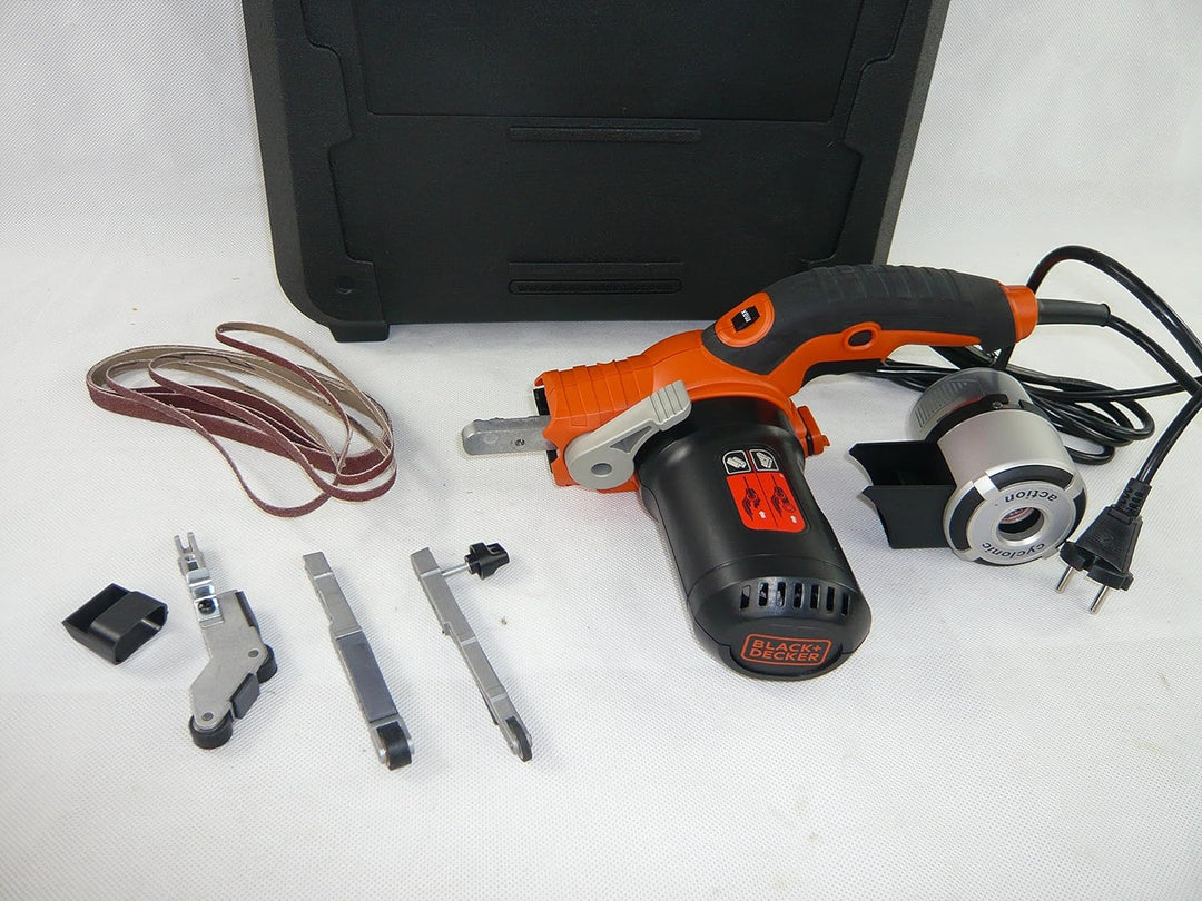 Black & Decker KA902EK Powerfile Bandschleifmaschine,12 Zubehörteile