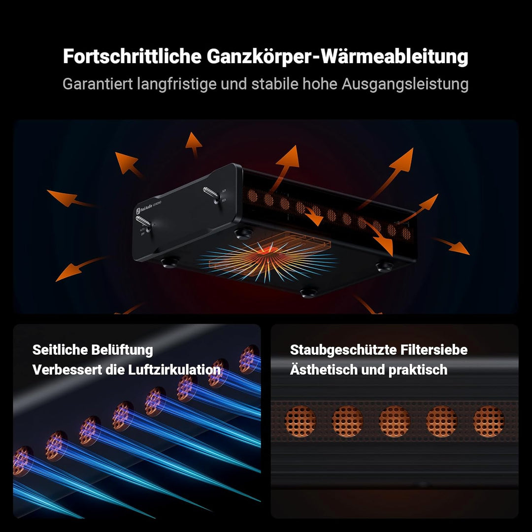 Fosi Audio V3 Mono Leistungsverstärker für passive Lautsprecher, Mini Monoblock Class D Verstärker m