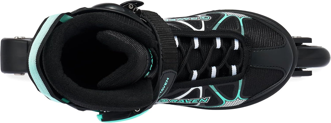 RAVEN Inline Skates Inliner für Kinder und Erwachsene OPTIONAL 2in1 mit Schlittschuhen verstellbar S