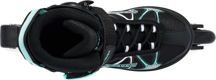 RAVEN Inline Skates Inliner für Kinder und Erwachsene OPTIONAL 2in1 mit Schlittschuhen verstellbar S