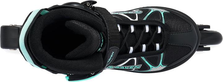 RAVEN Inline Skates Inliner für Kinder und Erwachsene OPTIONAL 2in1 mit Schlittschuhen verstellbar,