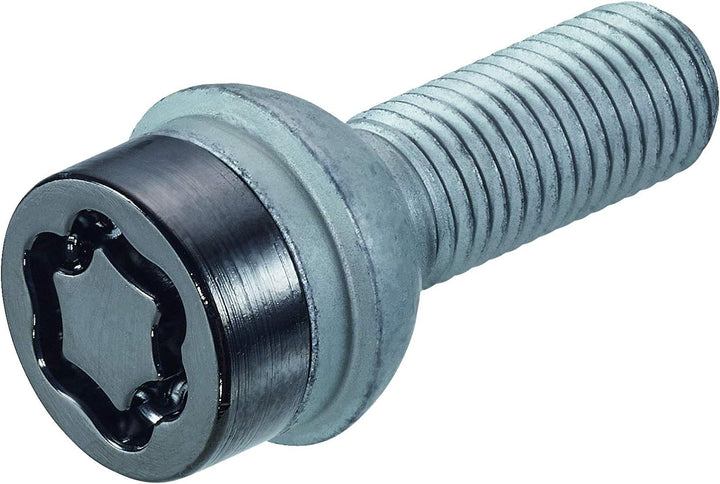 28018SUB Radsicherungsbolzen SUB (Schwarz) M14x1.5, Kugelsitz R13, Schaftlänge 26,7 mm, Gesamtlänge