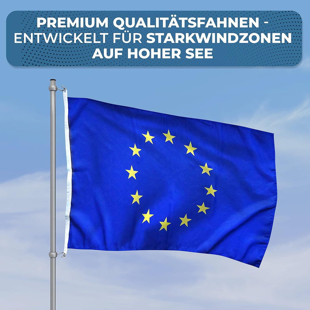 FBS Premium Deutschland Flagge - Wetterfeste Flagge Deutschland 150x100cm - Strapazierfähige Fahnen