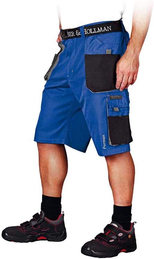 Leber &amp; Hollman Herren kurze Arbeitshose LH-FMN-TS, 65% Polyester 35% Baumwolle 270 g/m2, Bundhose m