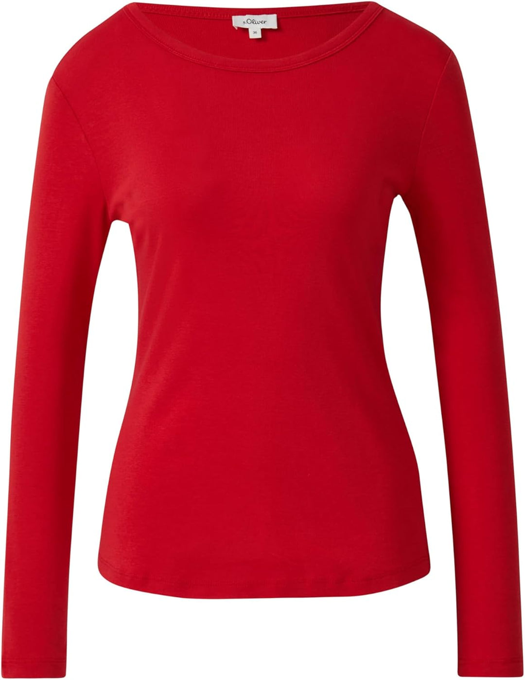 s.Oliver Damen 2172314 T-Shirt Langarm 36 Rot, 36 Rot