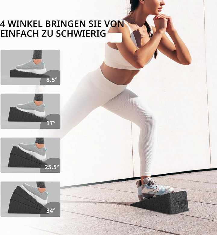 PROIRON Wadendehner 3er Set, Knieretter, Beinstrecke, 4 Verstellbare Winkel, TragfäHigkeit 300kg, Sq