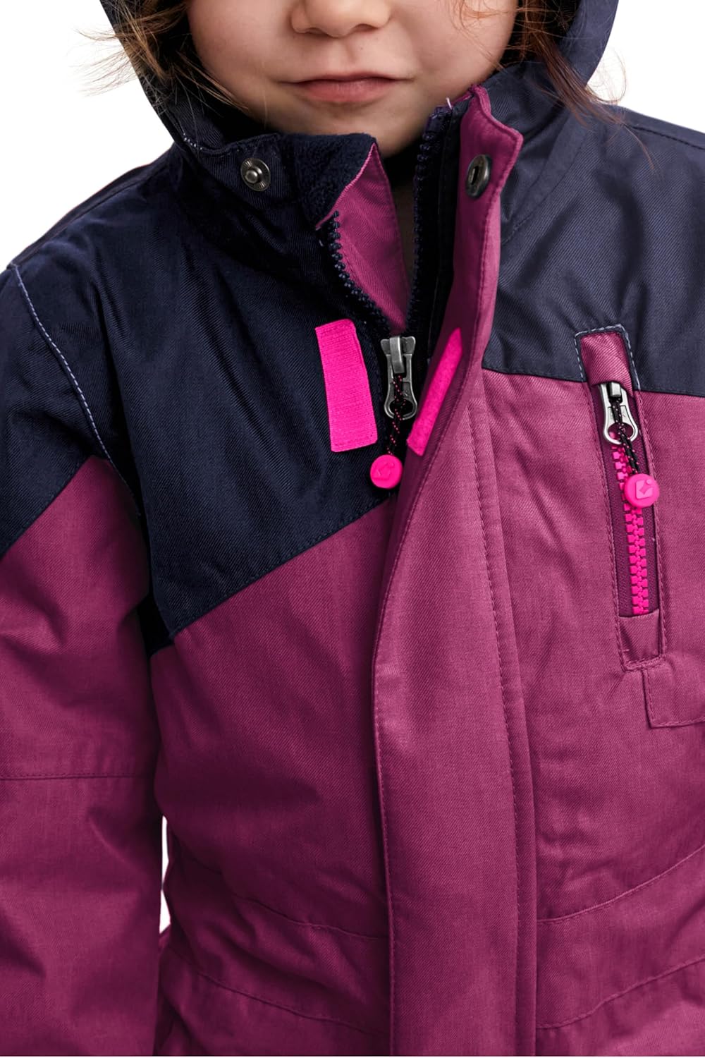 Killtec Unisex Kinder Kesley Mini Skioverall/Schneeanzug Mit Kapuze 86-92 pflaume, 86-92 pflaume